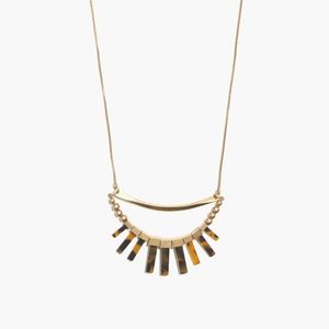 Madewell Gold-tone Necklace with Tortoiseshell Accents